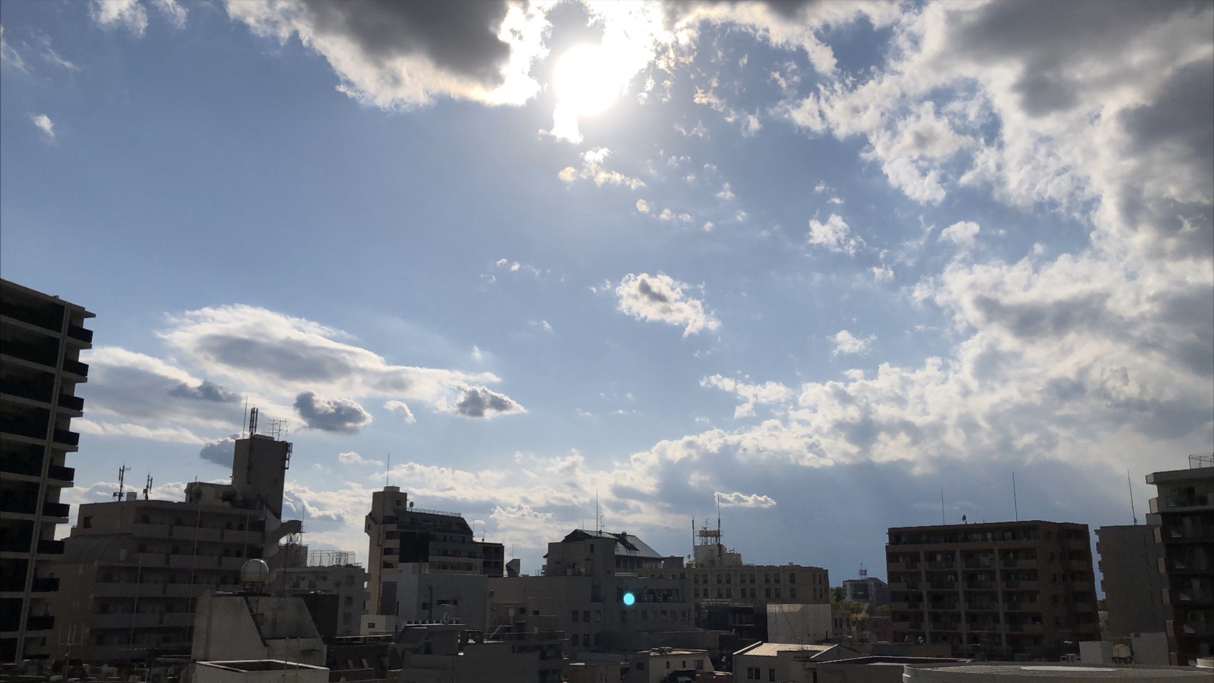 江古田の空から。