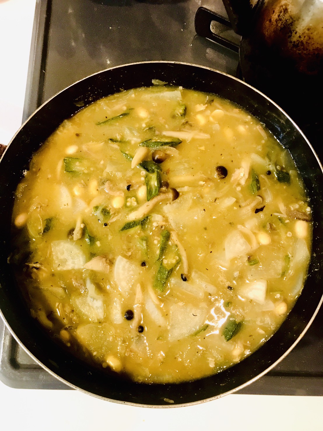 久々のグリーンカレー